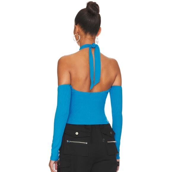 superdown Miya Halter Top in Blue NWT Size XL - Picture 3 of 3